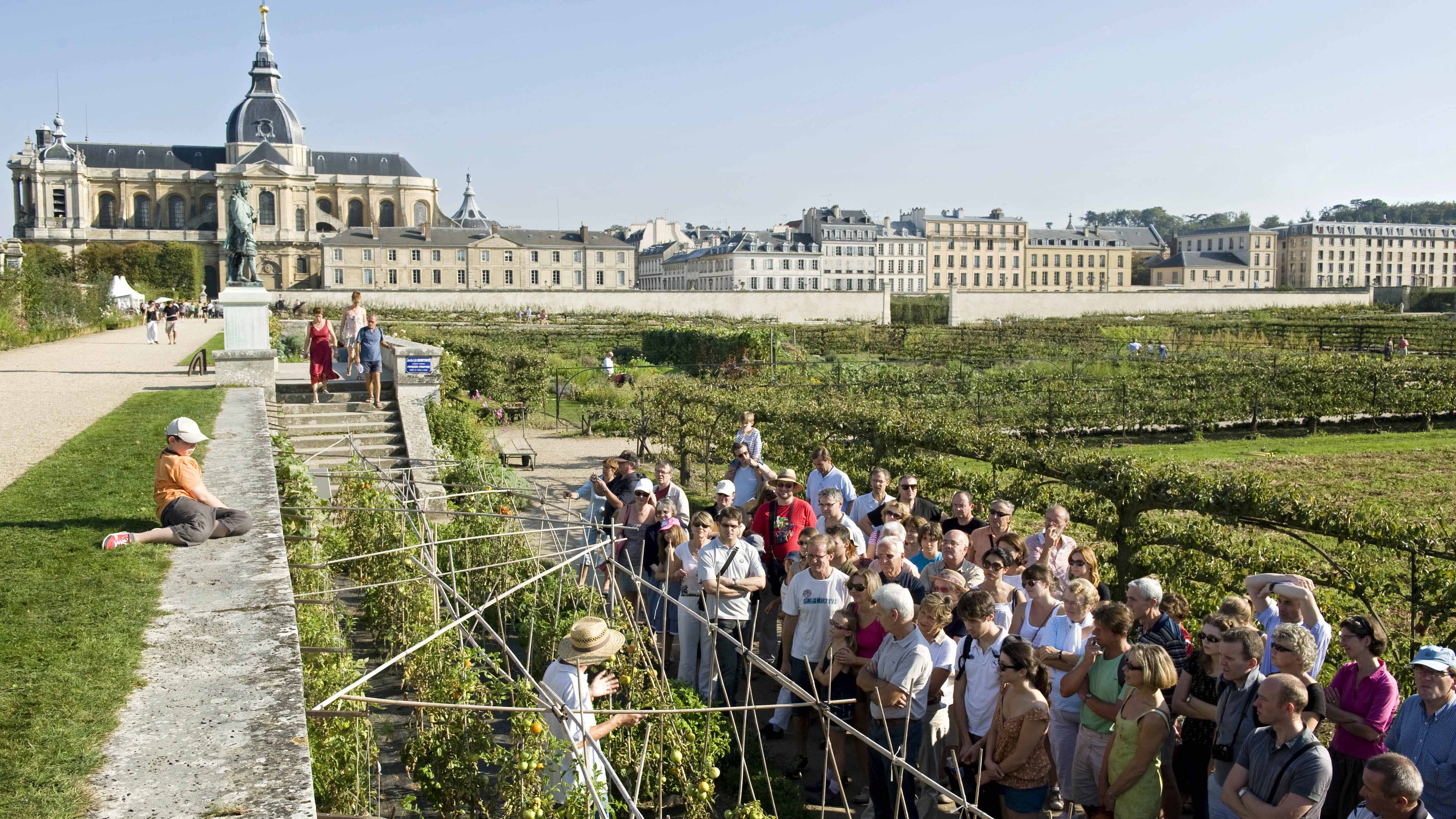 View of the Potager du Roi, the kitchen gardens of the Palace of Versailles, France. Photo credit: Sylvain Duffard.