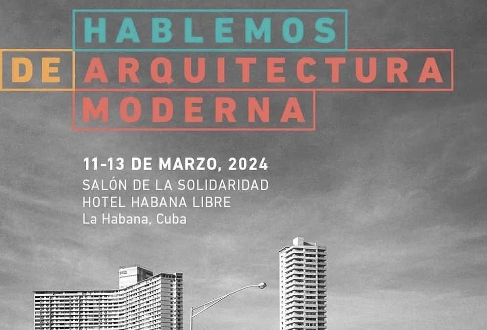 Poster of "Hablemos de Arquitectura Moderna" event