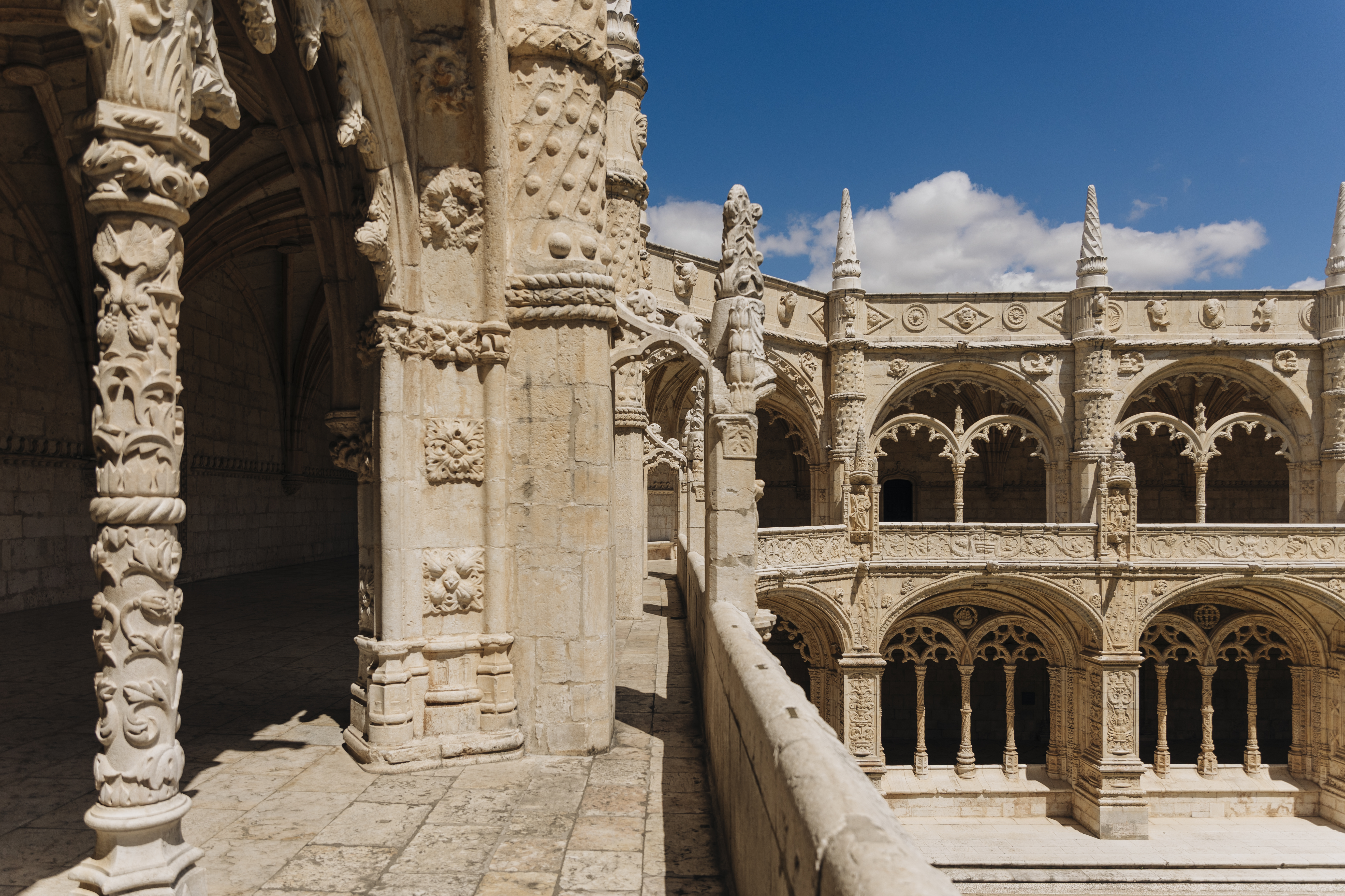 Cloisters of Jerónimos Monastery and Church, Portugal.
