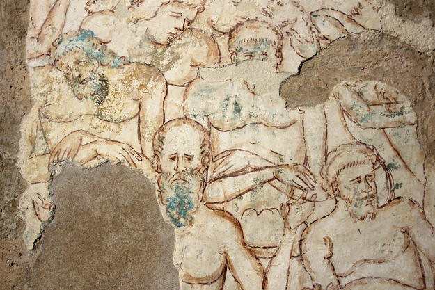 The Forty Martyrs of Sebaste fresco, after conservation, 2012