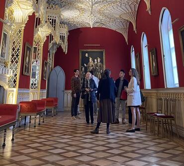 The elegant vaults of Strawberry Hill’s Long Gallery in London. 